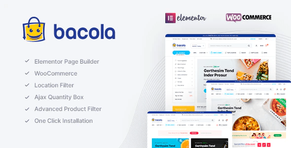 Bacola – Grocery Store and Food eCommerce Theme 1.2.6