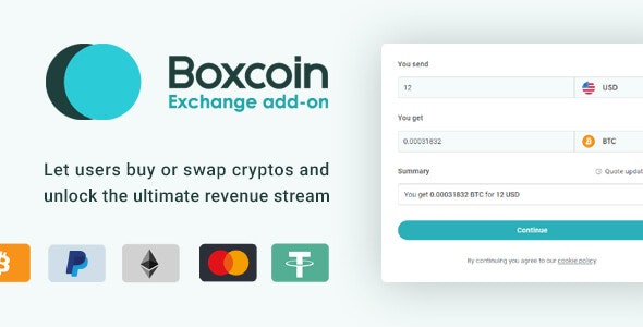 Crypto Exchange – Swap  Buy Bitcoin – Boxcoin Exchange Addon