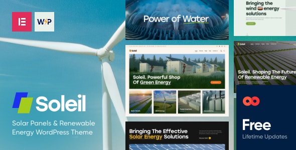 Soleil – Solar Panels  Renewable Energy WordPress Theme