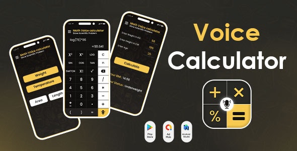 Voice Calculator – Speaking Calculator – Calculator – Voice Typing Calculator – Talking Calculator