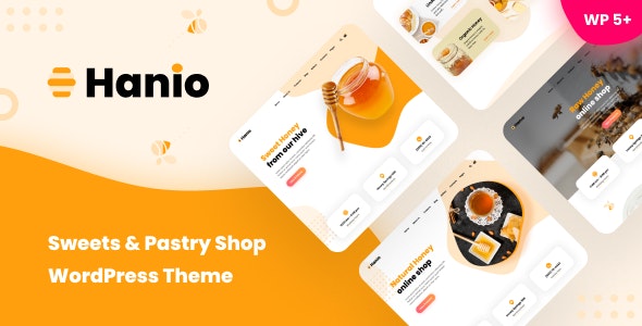 Hanio – Honey  Sweets Store WordPress Theme 1.98