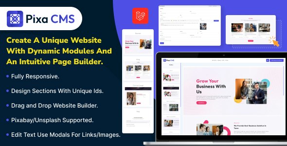PixaCMS – Laravel Based Content Management System