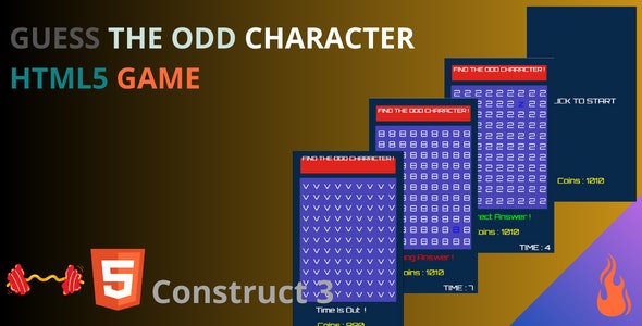 GUESS THE ODD CHARACTER – HTML5 (CONSTRUCT 3)