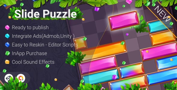 Slide Puzzle(Unity Game+Admob+iOS+Android)