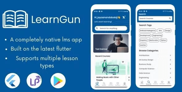 LearnGun – Learnpress LMS Flutter app 1.1.0