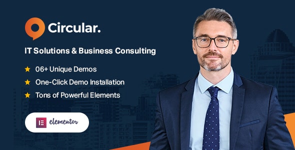 Circular – IT Solutions  Business Consulting Elementor WordPress Theme