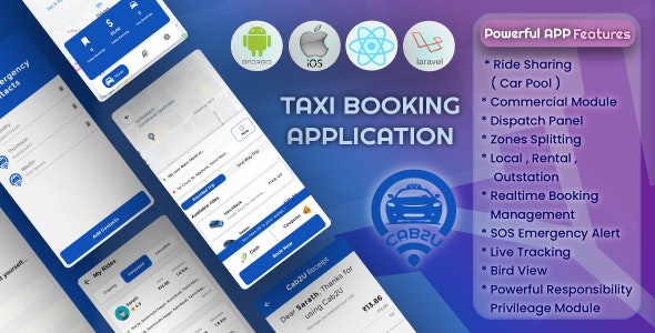 #1 Taxi App – Uber Clone – Bike Taxi – Drop Taxi – Delivery App – Ride Hailing