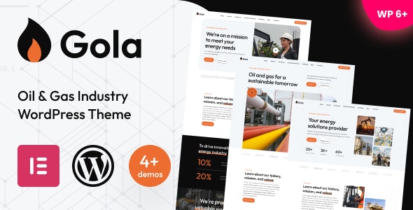 Gola – Oil & Gas Industry WordPress Theme 1.04