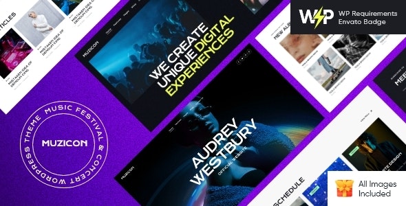 Muzicon – Music Festival  Concert WordPress Theme 1.2.0