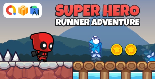 Super Hero Runner Adventure (Buildbox Template + Android Studio Project)