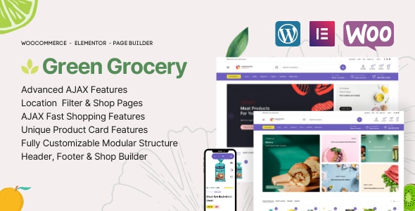 Green Grocery – Organic Food WooCommerce WordPress Theme