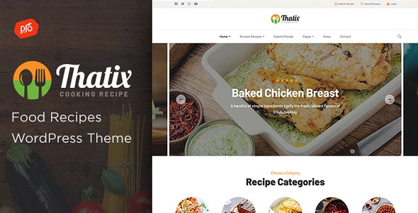 Thatix – Food Recipes Theme