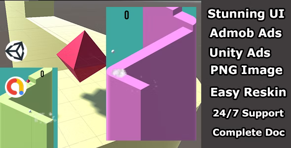 jumping ball Arcade game unity source code