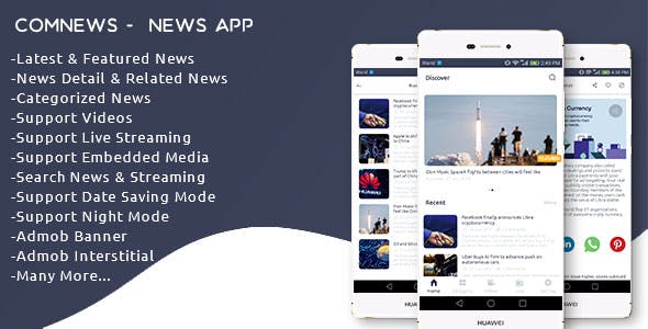 ComNews – Android News App with Admin Panel