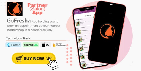 GoFresha Partner/ Salon App | Nearby Salon, Spa  Barber Appointment Flutter App