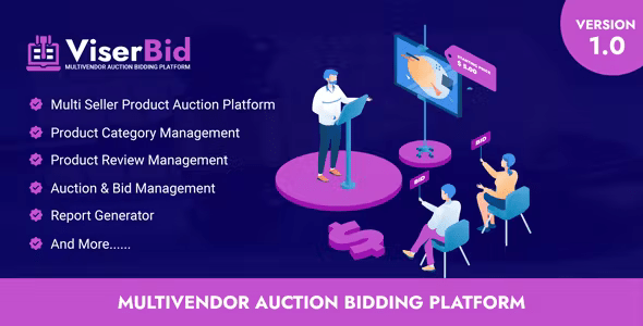 ViserBid – Multivendor Auction Bidding Platform 2.0