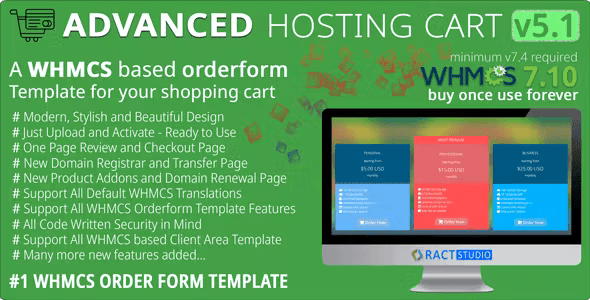 Advanced Hosting Cart – WHMCS Order Form Template – One Page Review  Checkout 8.7