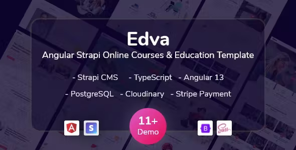 Edva – Premium Angular LMS Template