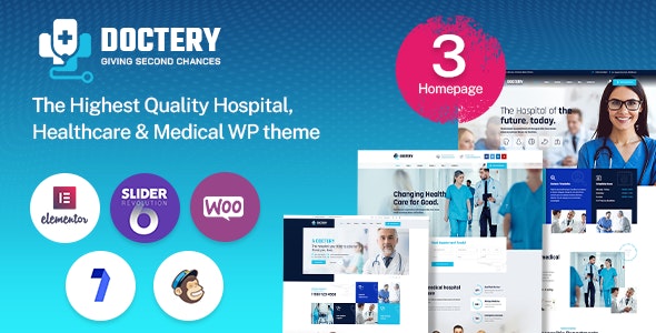 Doctery – Hospital and Healthcare WordPress Theme + RTL 2.2