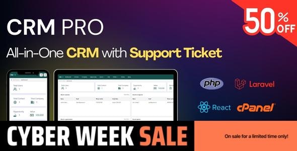 CRM PRO – All in One CRM in Laravel for cPanel