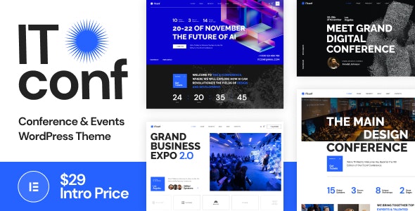 ITconf – Conference  Events WordPress Theme