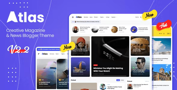 Atlas – Creative Magazine & News Blogger Theme