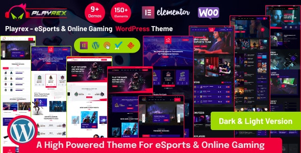 Playrex – eSports  Gaming WordPress Theme