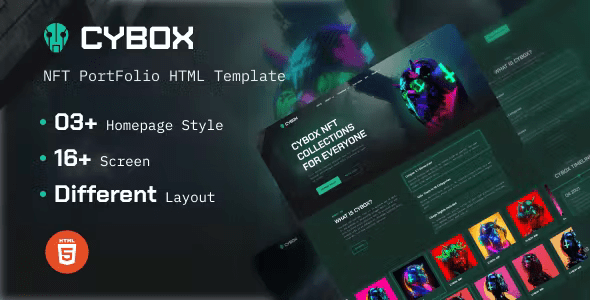 Cybox – NFT Collections HTML Template