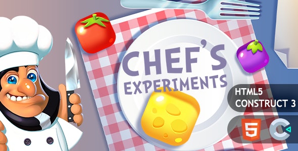 Chef Experiments Match3 Construct 3 HTML5 Game