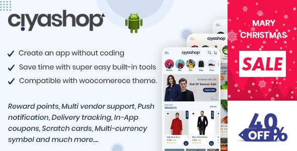 CiyaShop Native Android Application based on WooCommerce 5.14