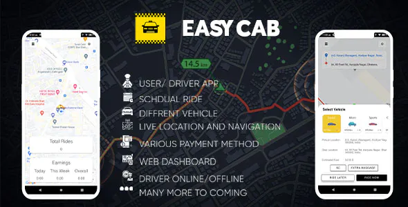 Expert Taxi booking app & web dashboard, complete solution