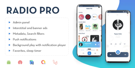 Radio Pro – Multi-station Radio App with Admin Panel