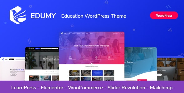 Edumy – LMS Online Education Course WordPress Theme 1.2.25