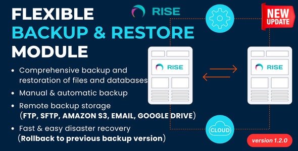 Flexible Backup  Restore Module For RISE CRM