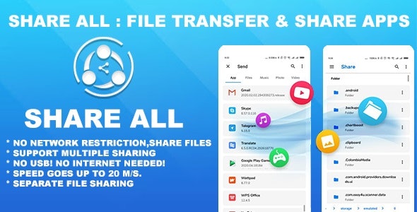 SHARE ALL – ShareIt Clone | Ultimate File Transfer & Share Apps