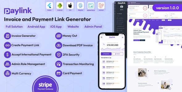 PayLink – Invoice and Payment Link Generator Full Solution 2.3