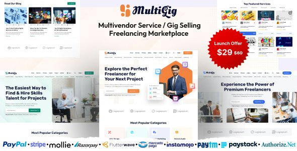 MultiGig – Service / Gig Selling Freelancing Marketplace (Subscription Based)