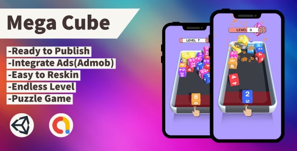 Mega Cube (Unity+Admob+Android+iOS)