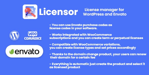 Licensor – License manager for WooCommerce and Envato