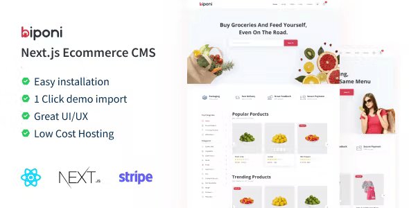 Biponi – Next.js Ecommerce CMS