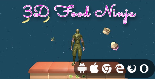 3D Food Ninja – Hyper Casual Game