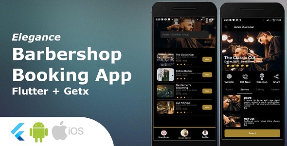 Barbershop Booking App – Full Flutter Application