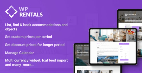 WP Rentals – Booking Accommodation WordPress Theme 3.9.0