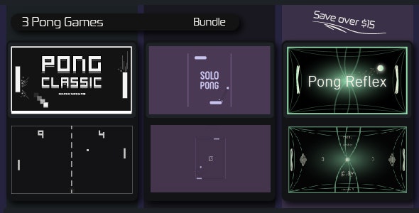 3 Pong Games Bundle | HTML5 Construct Games