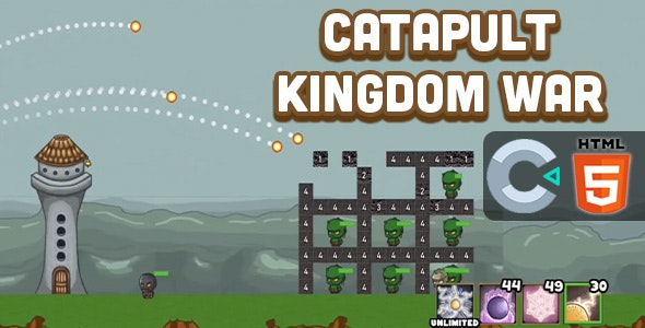 Catapult Kingdom War – HTML5 Game – C3P