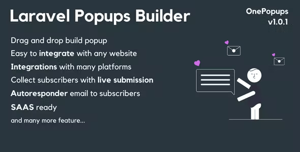 OnePopups – Laravel Popups Builder SAAS