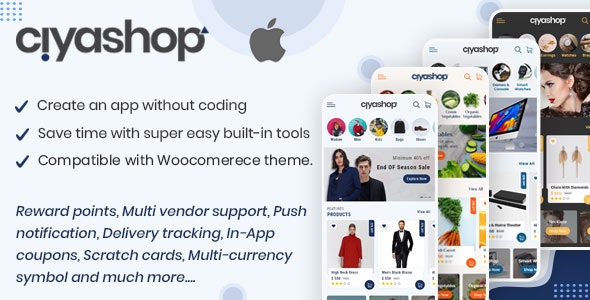 CiyaShop Native iOS Application based on WooCommerce 4.18