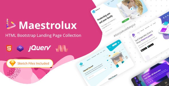 Maestrolux – HTML Landing Page Collection