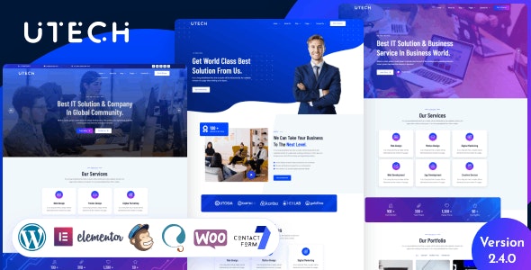 uTech – IT Solution And Technology WordPress Theme 5.4.0