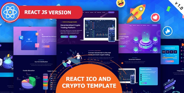 Tokyland – React ICO and Crypto Template